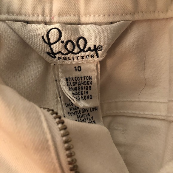 SALE!Lily Pulitzer Size 10 White Jeans with flowers Girls adorable - Picture 6 of 7